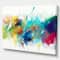 Designart - Brush Stroke Colorful Oil Painting - Contemporary Painting Print on Wrapped Canvas